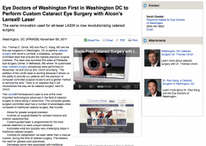 cataract, surgeon, surgery, laser, eye, washington, dc