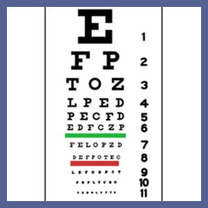 Eye Chart Graphic